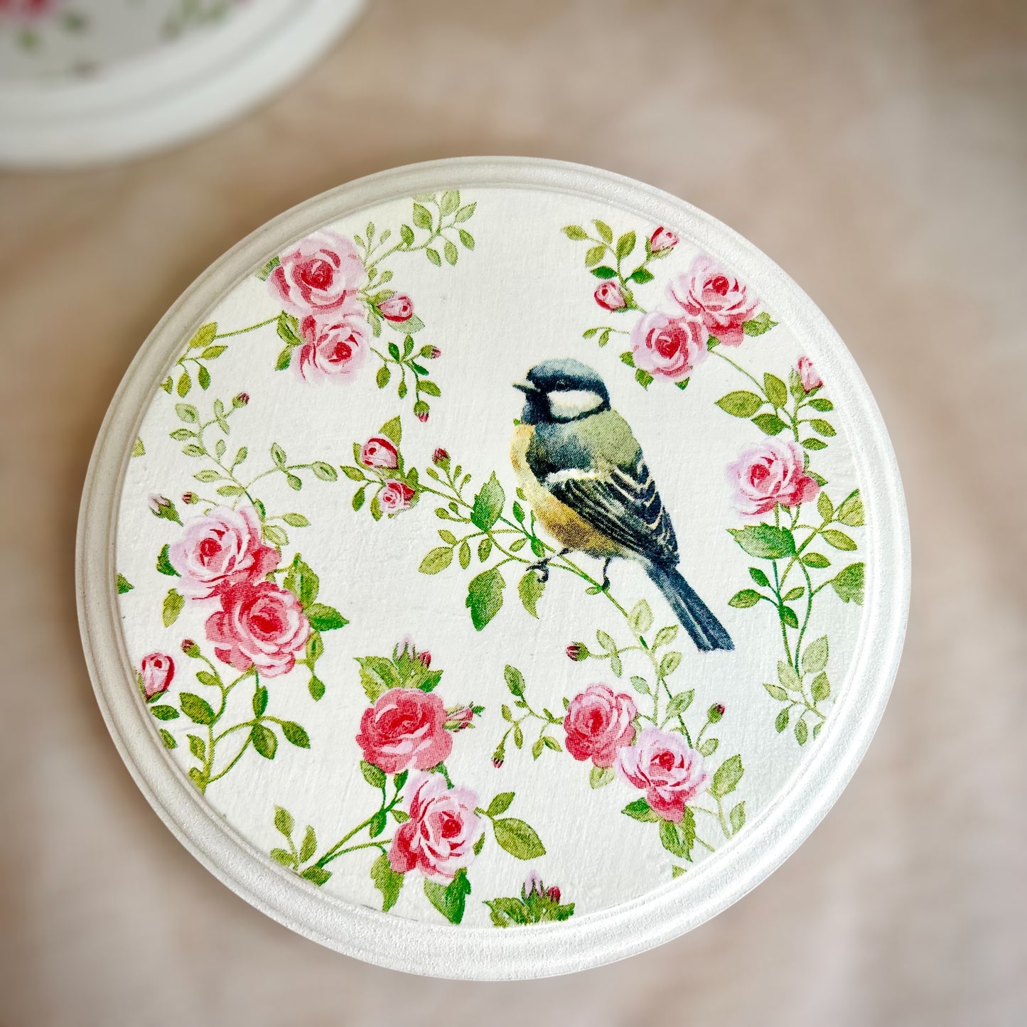 Rose Song set - Round Wall Plates 6" | Garden Whisper Collection