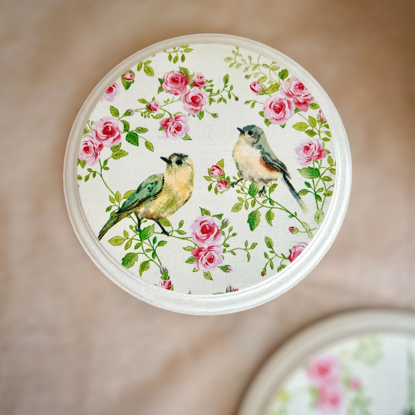 Rose Song set - Round Wall Plates 6" | Garden Whisper Collection