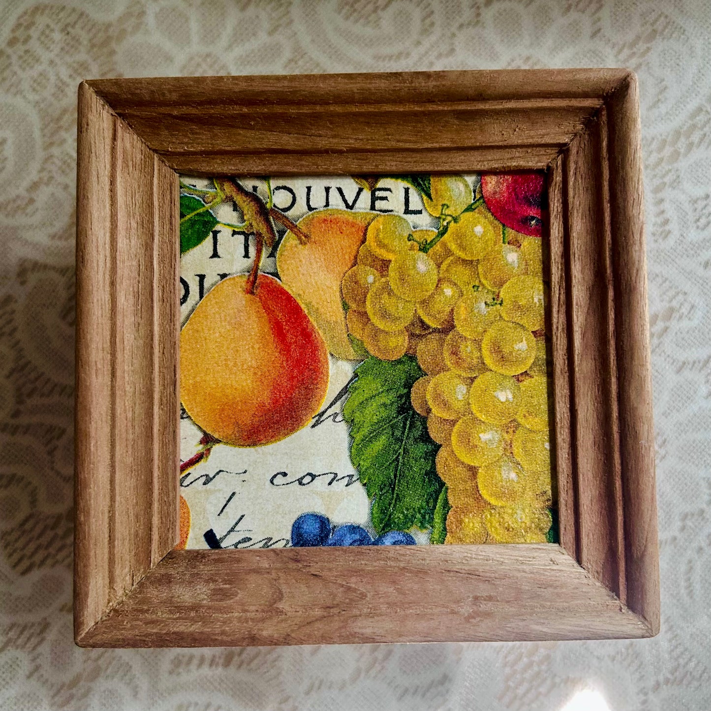 Countryside Kitchen Wall Frame Set - Wooden Wall decor for kitchen | Natural Wood Finish