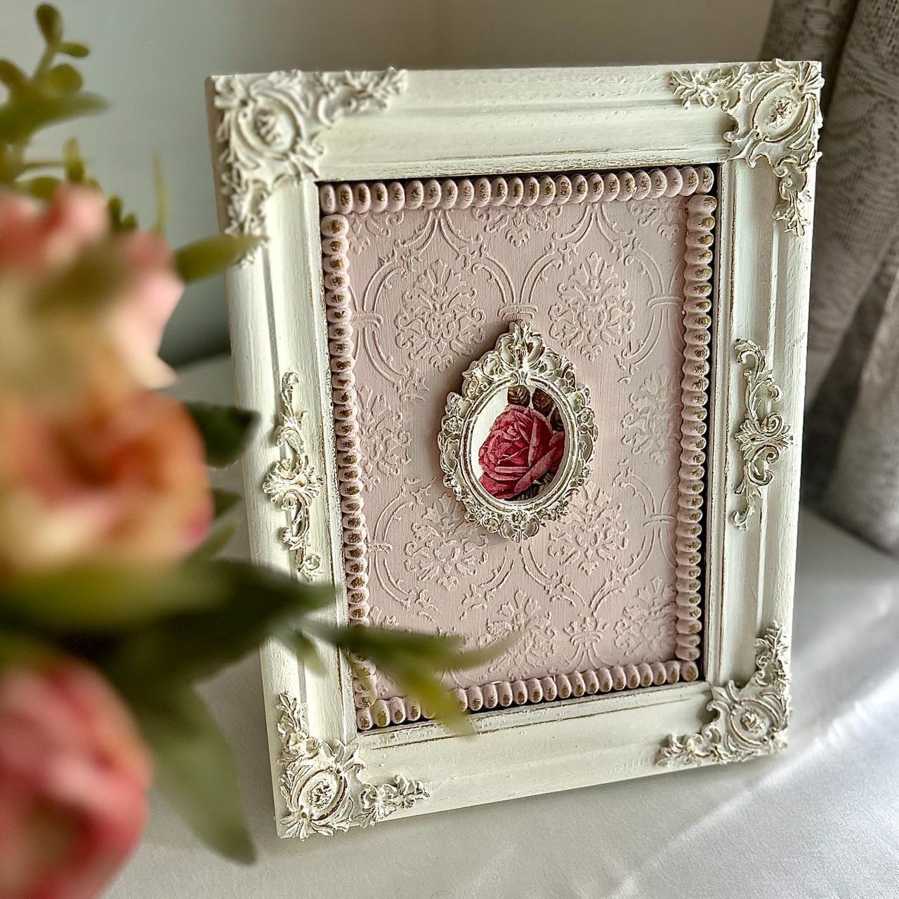 Victorian decor frames | Vintage decor accents | Victorian carved tabletop frames