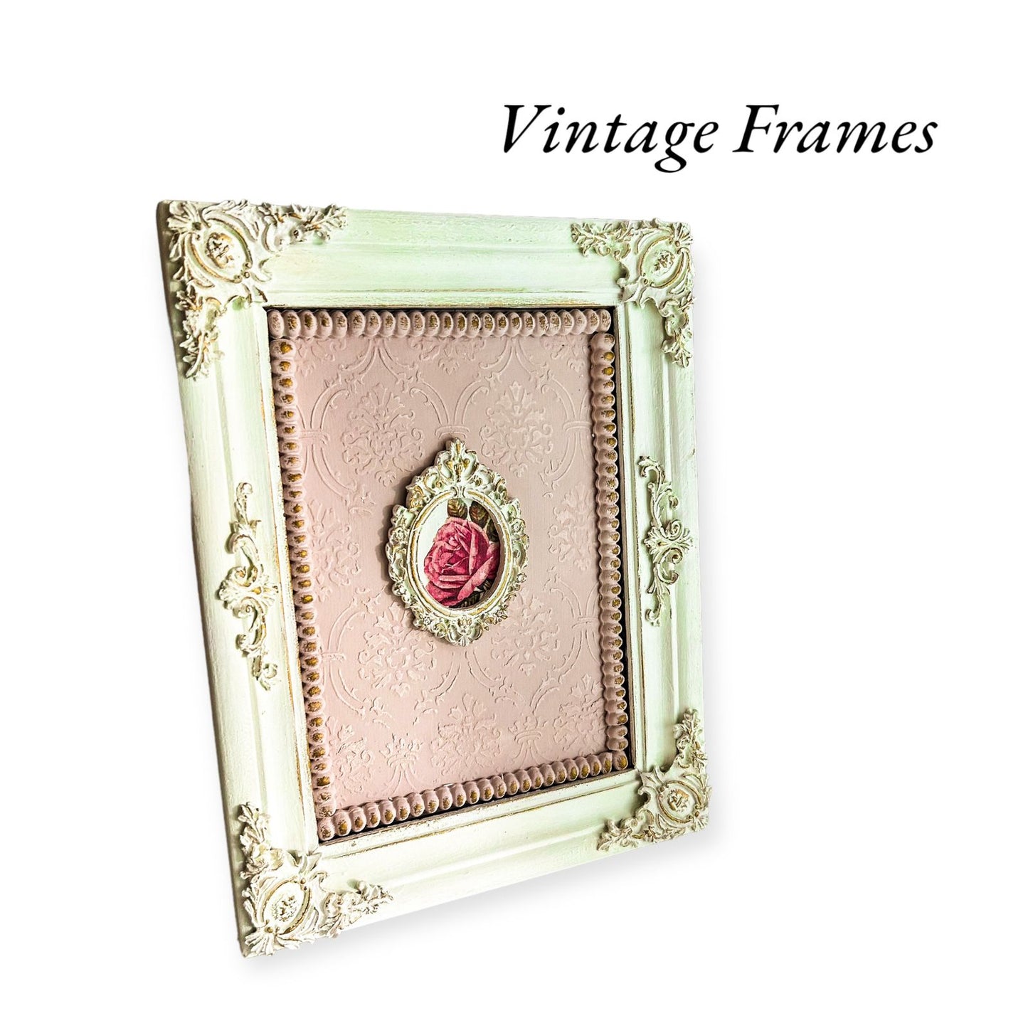 Victorian decor frames | Vintage decor accents | Victorian carved tabletop frames