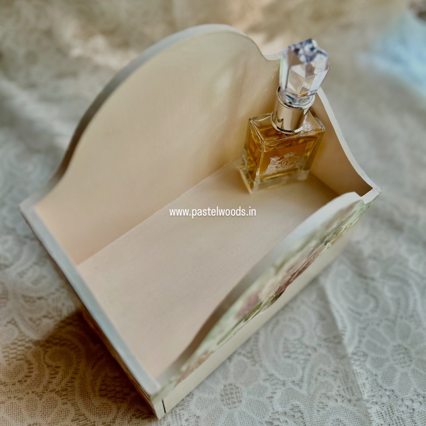 Beige Secret Desk Organiser | Drawers for Jewellery Storage