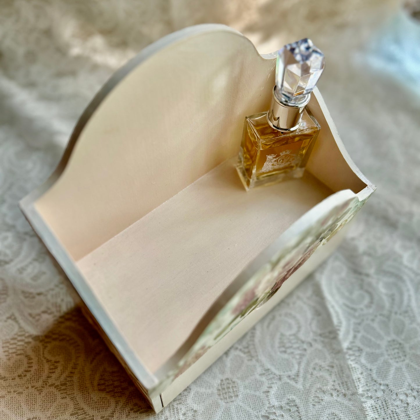 Beige Secret Desk Organiser | Drawers for Jewellery Storage