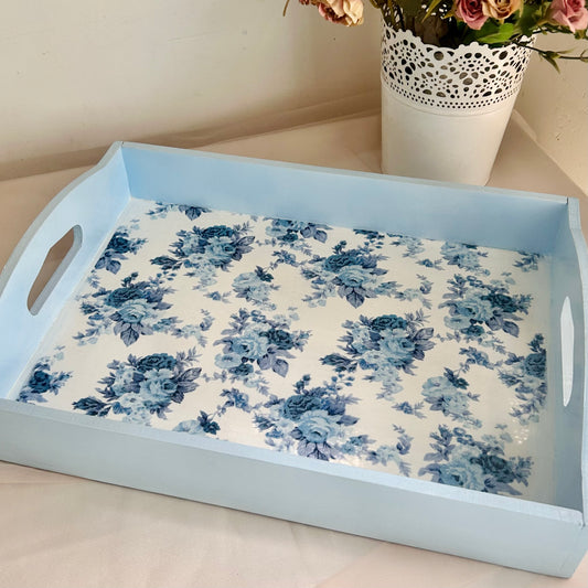 Porcelain Roses Tray | Floral Serving Tray