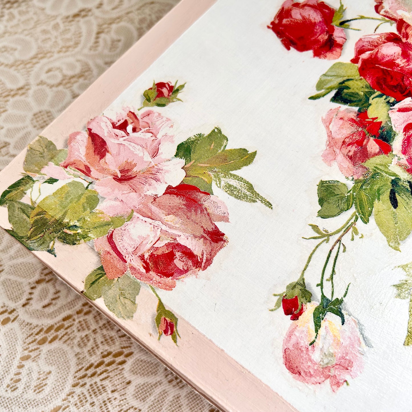 Blush Rose Jewellery Box - Decorative Storage Box - Personalised Gifts