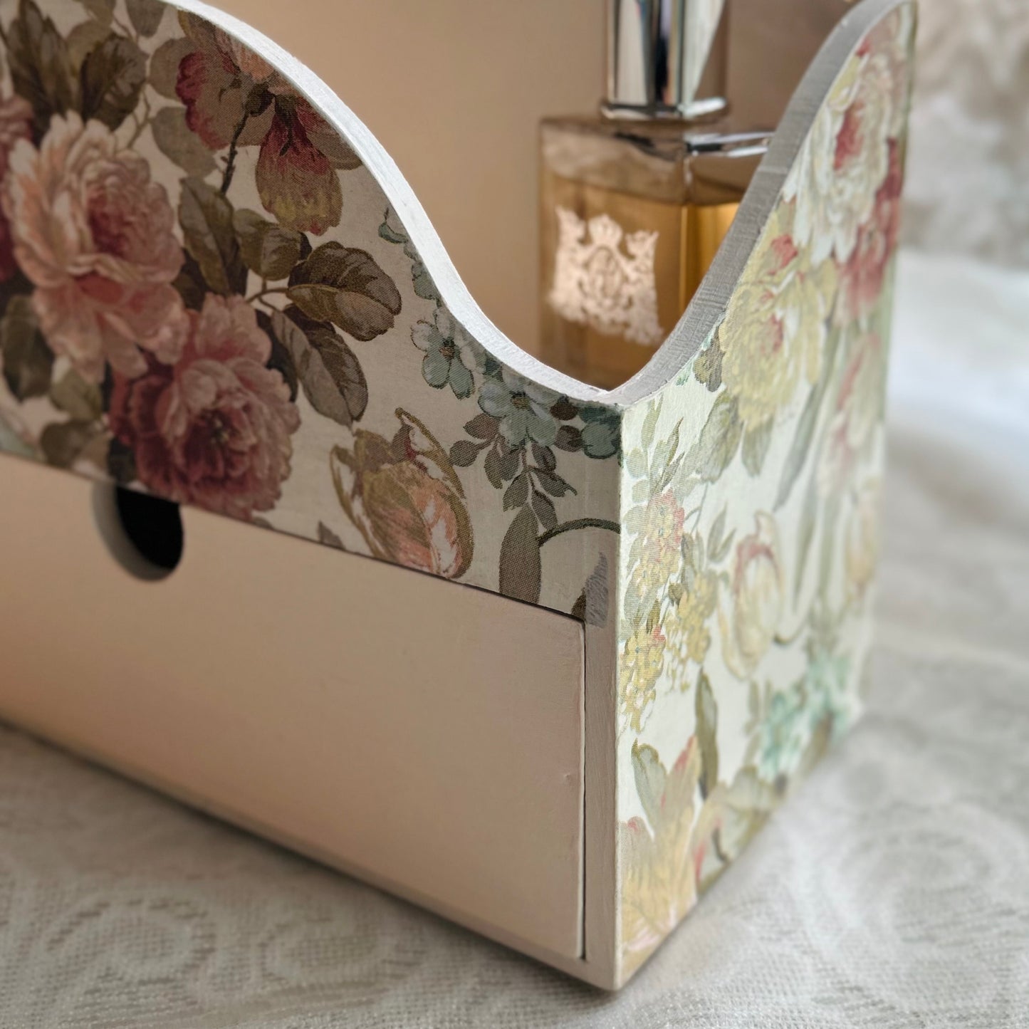 Beige Secret Desk Organiser | Drawers for Jewellery Storage