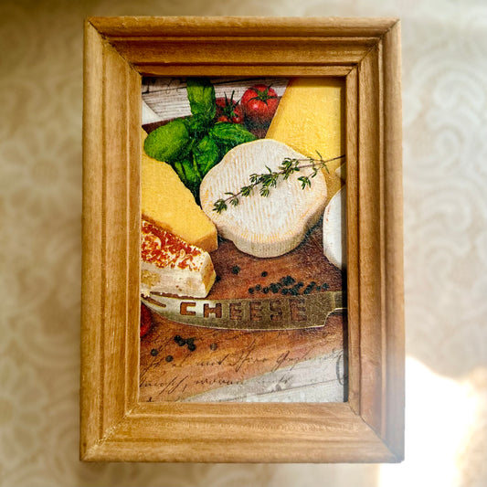 Countryside Kitchen Wall Frame Set - Wooden Wall decor for kitchen | Natural Wood Finish