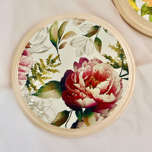 Bella Bloom - Round Wall Plates 6" | Pastel Woods