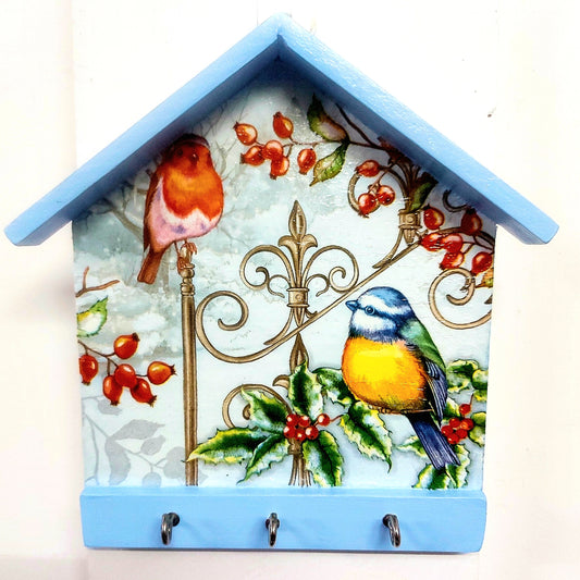 Hut Keyholder | Wall Key hanger for gifting | with 3 hooks