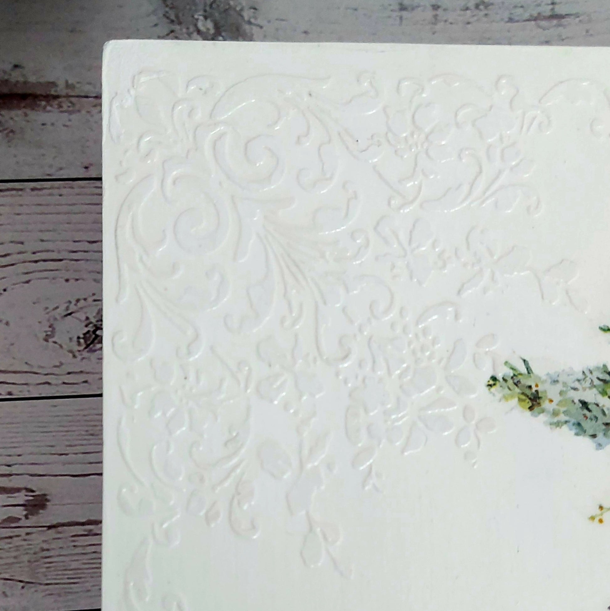 White box in pretty florals