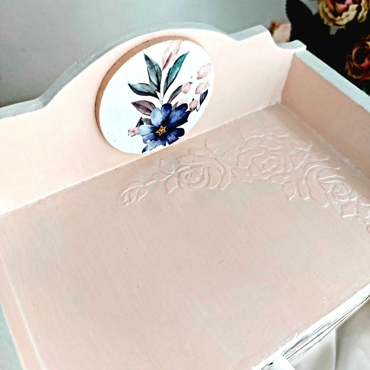 Peach Blue Charm Chest of Drawer